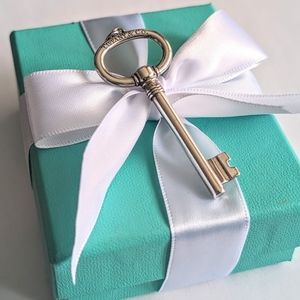 Tiffany & Co Silver Large Oval Key Pendant